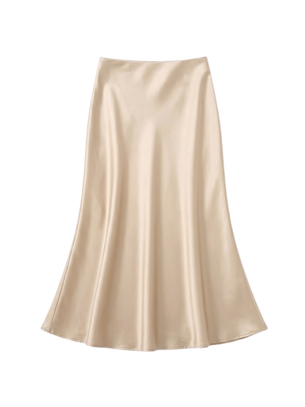 Satin Midi Skirt